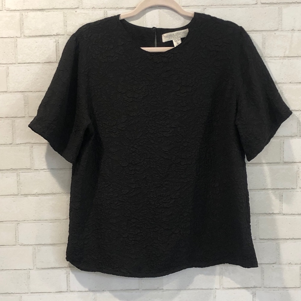 Valerie Stevens | Floral Imprinted Silk Top